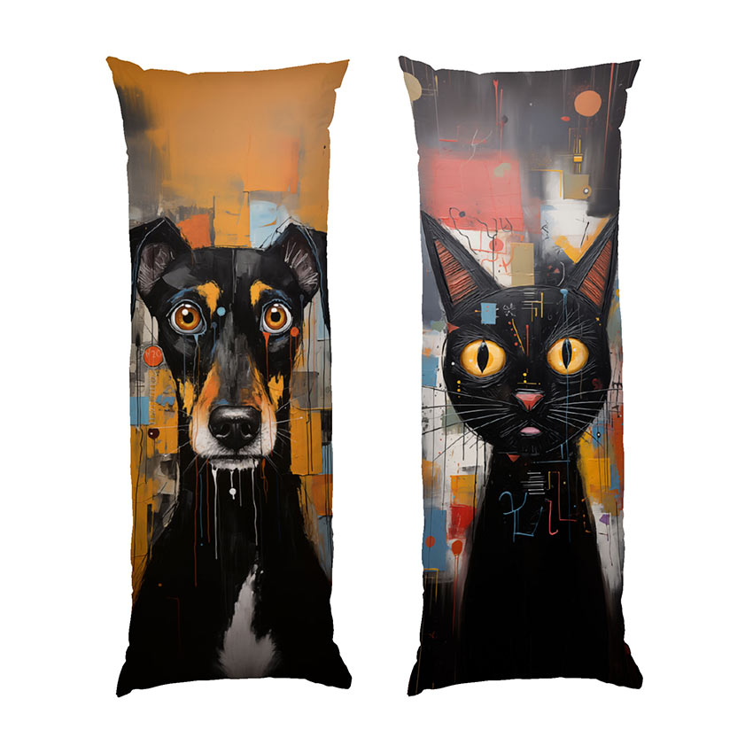 Абстракція Кіт та пес Abstraction cat and dog