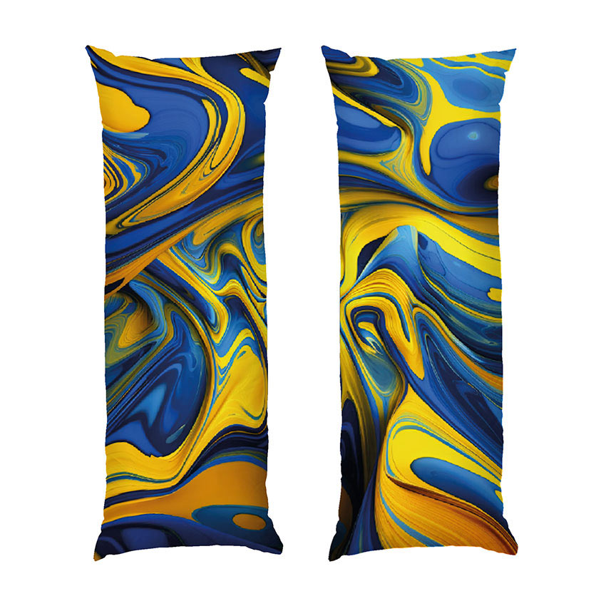 Абстракція Синьо жовті розводи