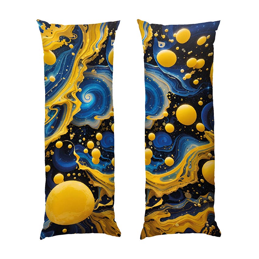 Абстракція Синьо жовті сфери