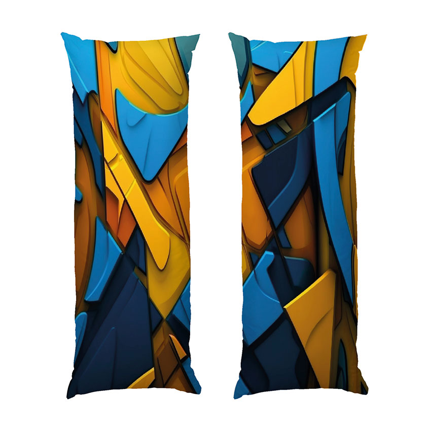 Абстракція Синьо жовтий патерн