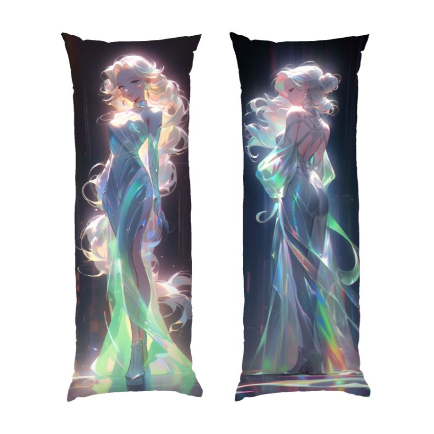 Аніме принцеса у райдужній сукні Anime princess