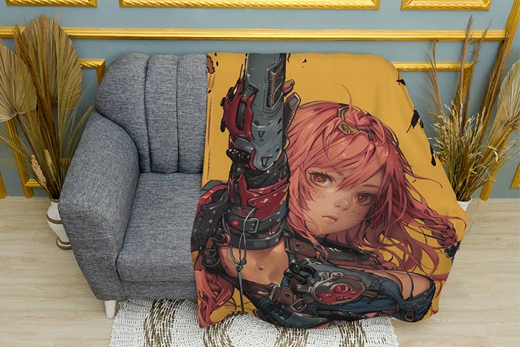 Аніме Дівчина з рожевим волоссям Аnime Girl with pink hair