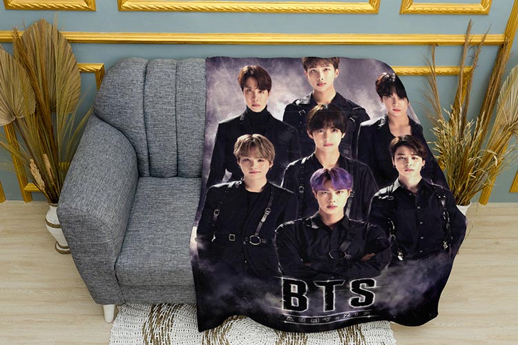 БТС Плед BTS Plaid