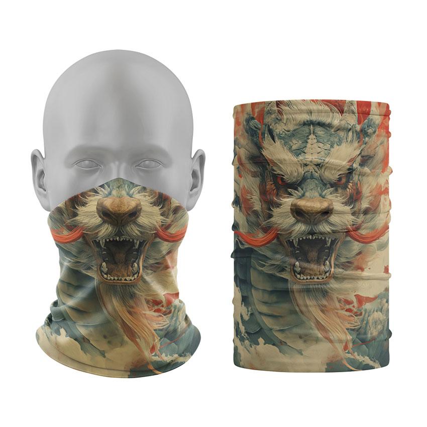 Баф Японський білий рогатий дракон