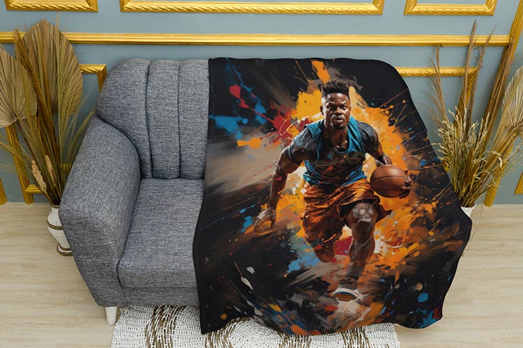 Баскетболіст у фарбах Colours sketch Basketball player