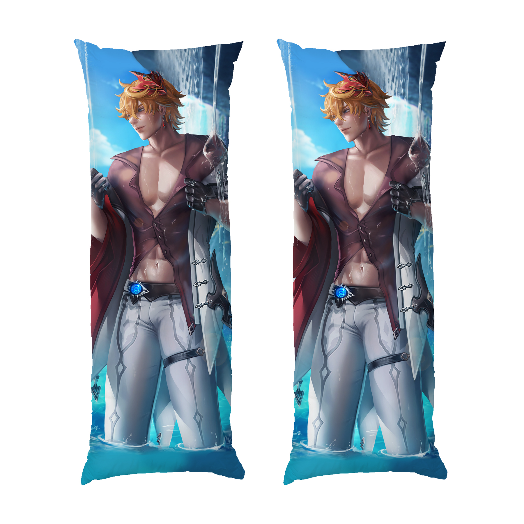 Beautiful Targtalia Anime Art Genshin Impact Гарний Тарталья Аніме Арт Геншин Імпакт