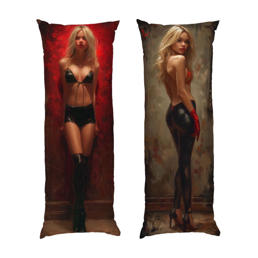 Блондинка в гламурному наряді Blonde in a glamorous outfit