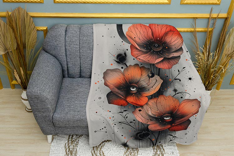 Червоні маки Малюнок Red poppies Picture