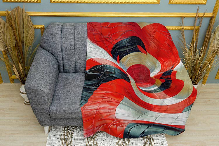 Червоний абстрактний малюнок Red abstract pattern