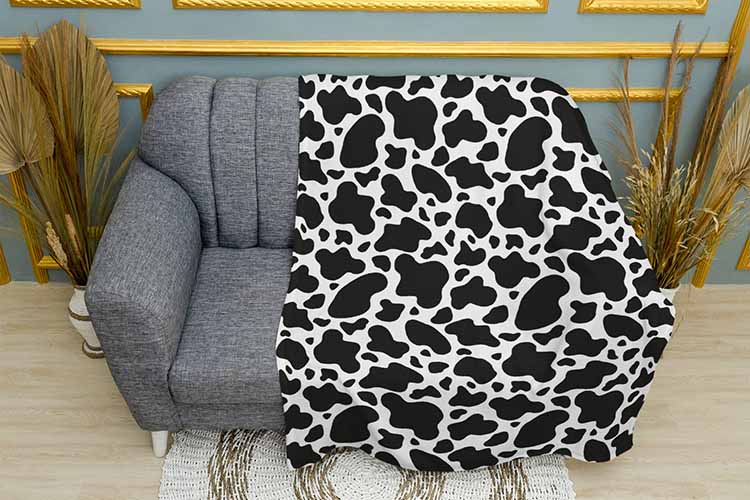 Чорно білий паттерн корови Black and white cow pattern