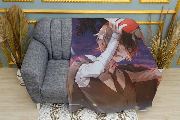Дазай з книжкою Літературні генії Бродячі Пси Dazai with book Bungo stray dogs