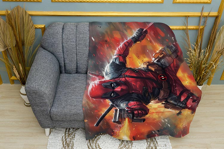 Дедпул з пістолетом Малюнок Deadpool with a gun Art