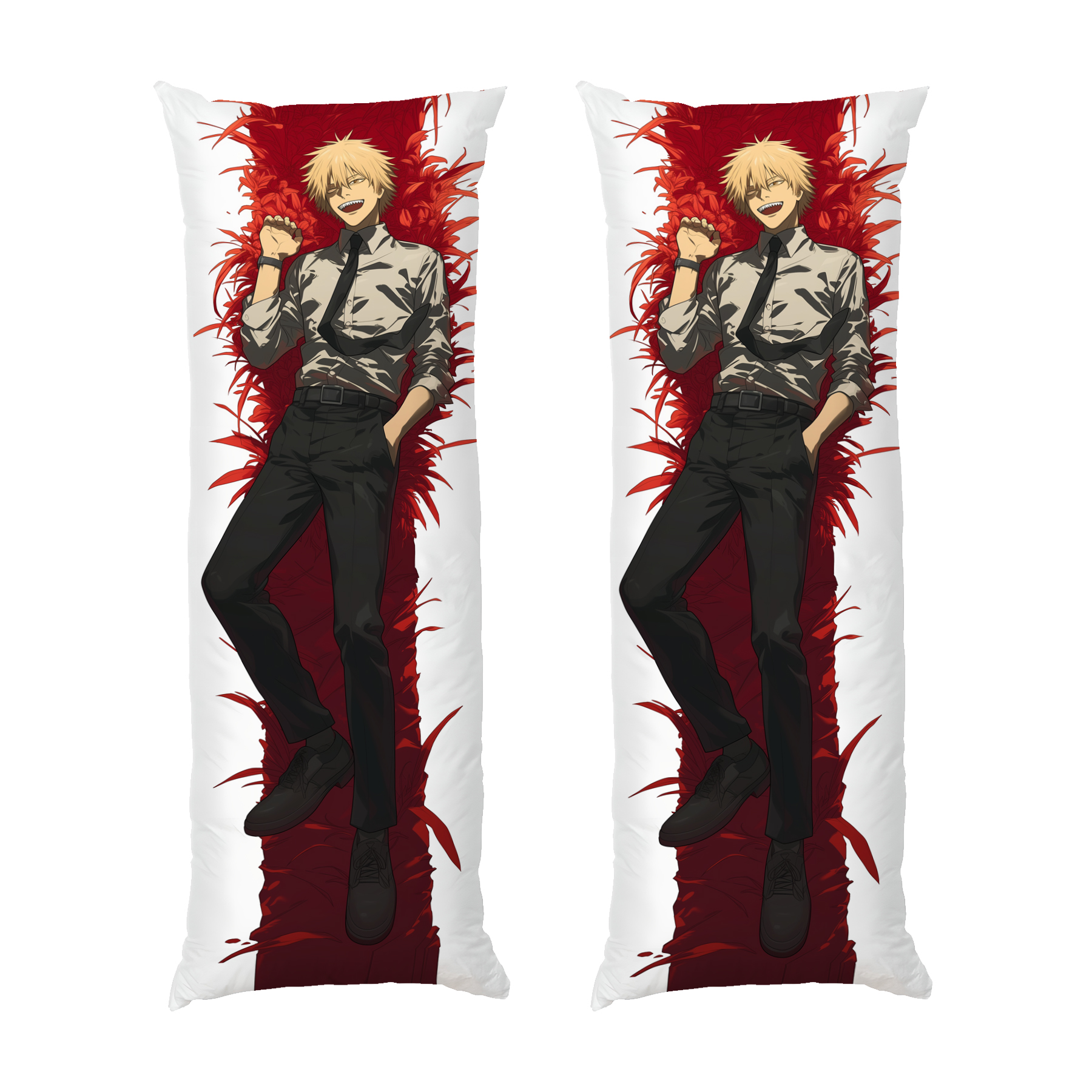 Денджи на червоному фоні Людина Бензопила Denji on the red background Chainsaw Man