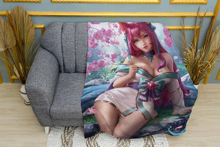 Дівчина лисиця в кімоно Аніме Fox girl in a kimono Аnime