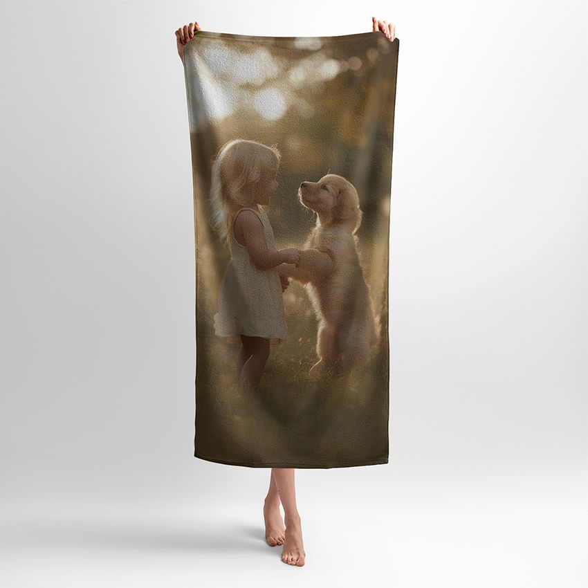 Дівчина та песик Друзі назавжди Little Girl and puppy Friends Forever