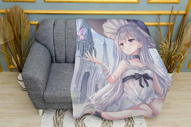 Дівчина з білим волоссям Аніме Girl with the white hair Anime