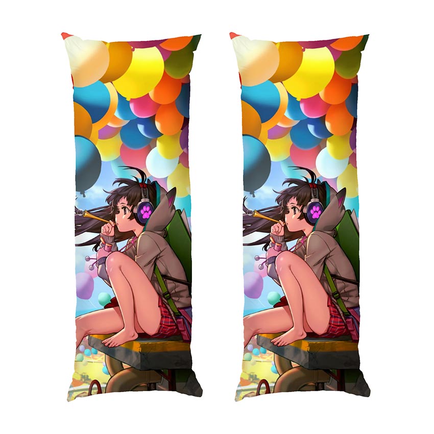 Дівчинка з кульками Аніме Girl with balloons Anime