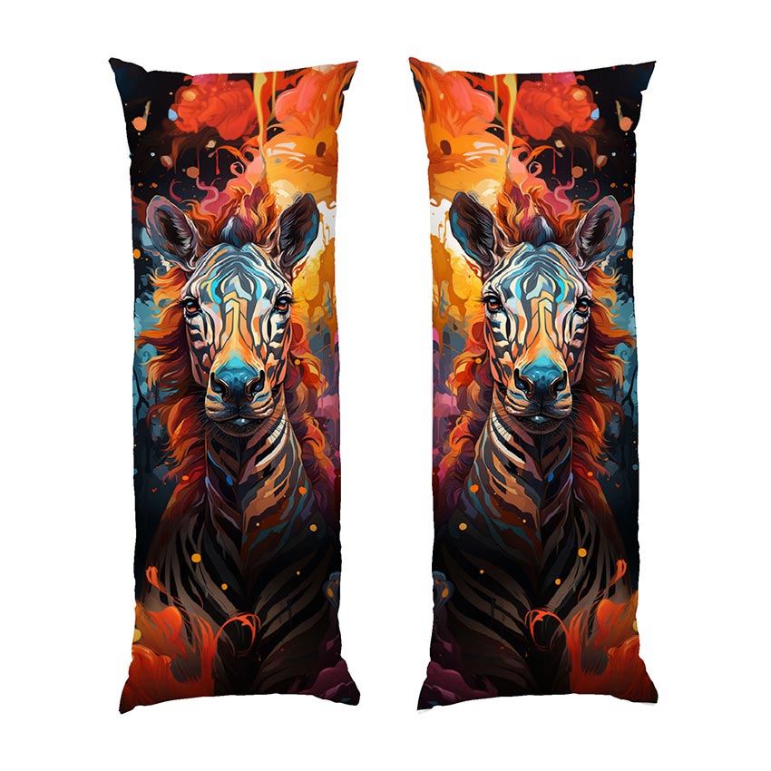 Ескіз кольорової зебри Multicolour zebra sketch