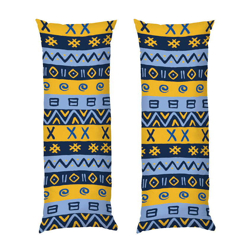 Етнічний візерунок Синьо жовтий