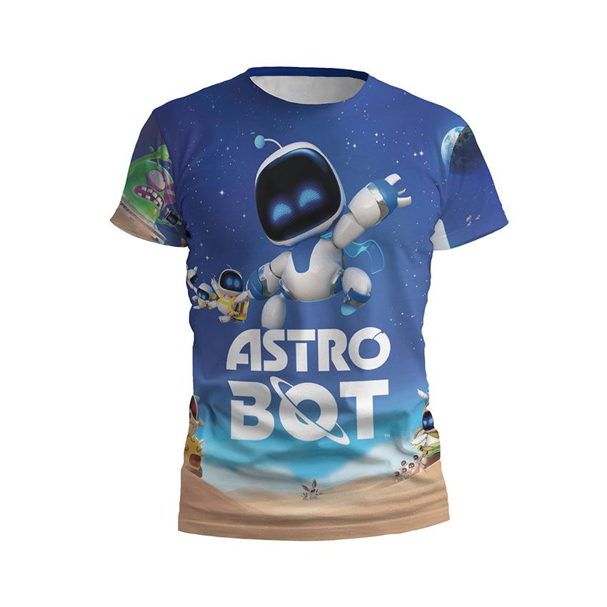 Футболка дитяча спортивна Астро робот Космічна пригода Astro Bot Space Adventure