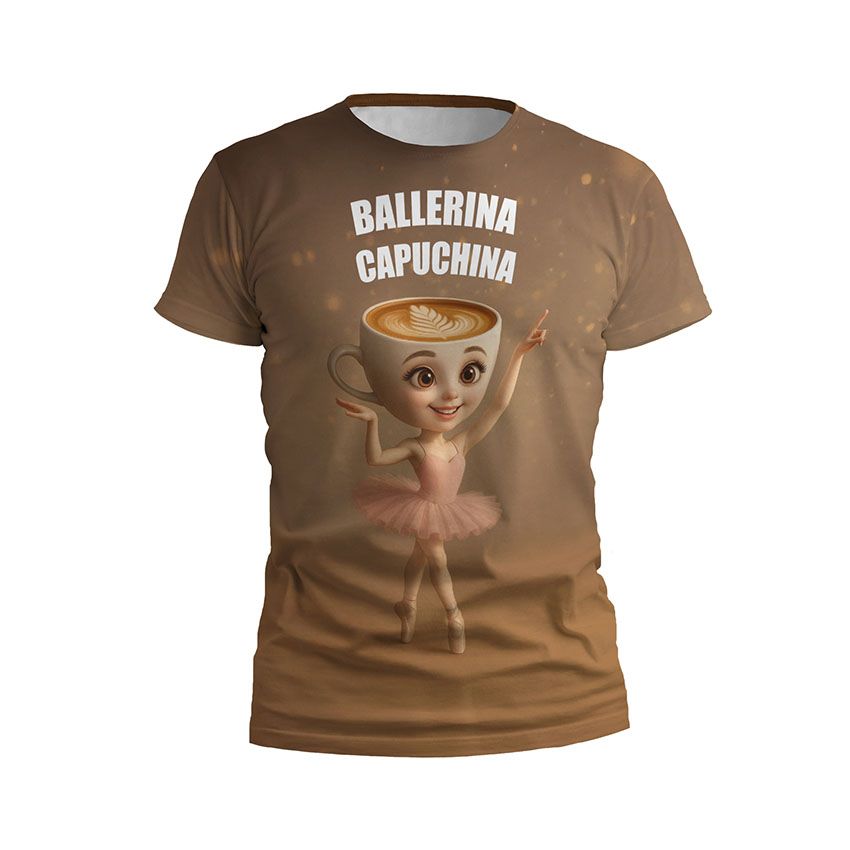 Футболка дитяча спортивна Балерина Капучина Мем Ballerina Capuchina Meme