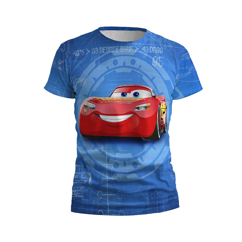 Футболка дитяча спортивна Блискавка на старті Тачки Lightning on Track Cars