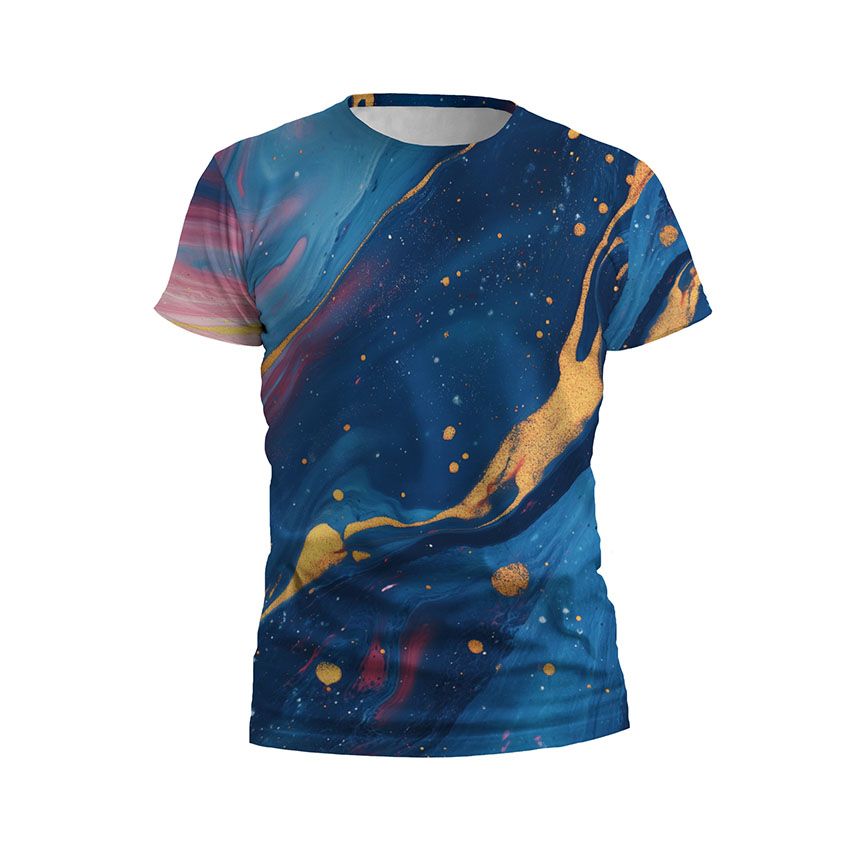 Футболка дитяча спортивна Хвилі фарби Waves of paint