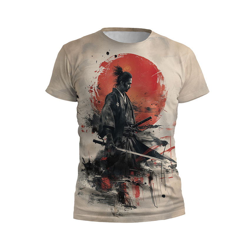 Футболка дитяча спортивна Копия Самурай Червоний схід сонця Samurai Red sunrise