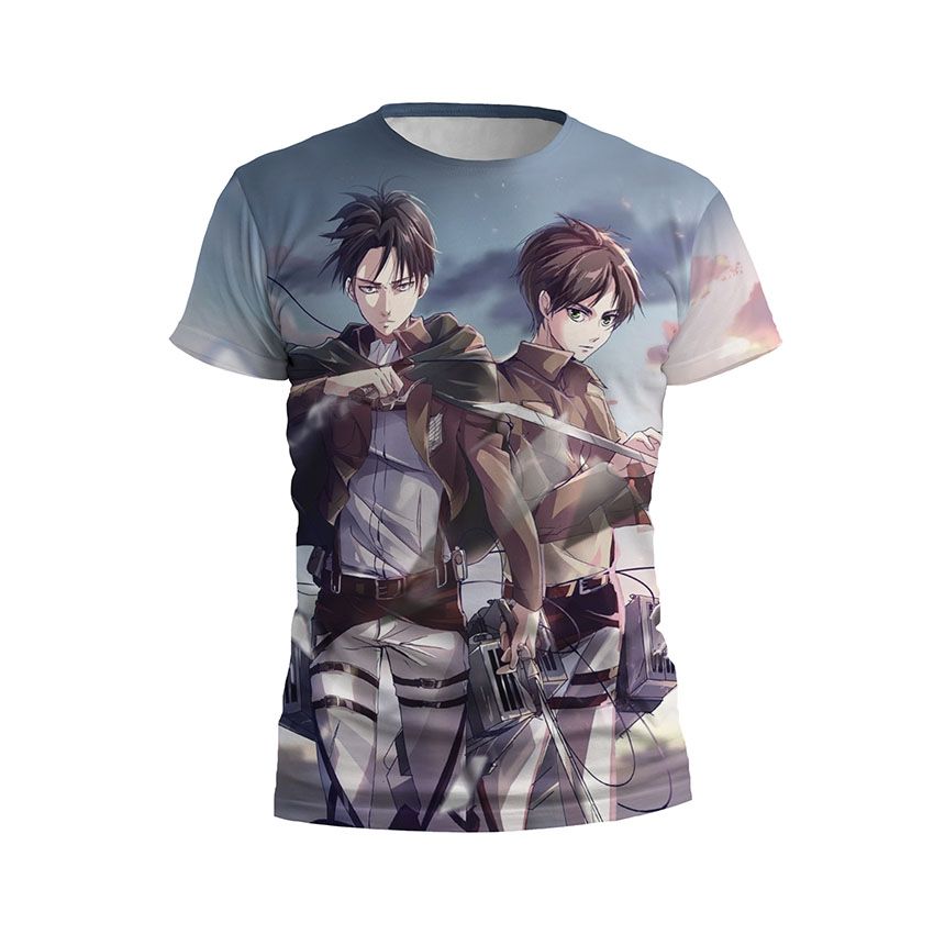 Футболка дитяча спортивна Леві та Ерен Атака Титанів Levi and Eren Attack on Titan