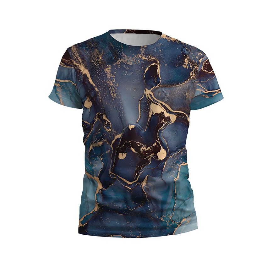 Футболка дитяча спортивна Мармур темно-синій The marble is dark blue