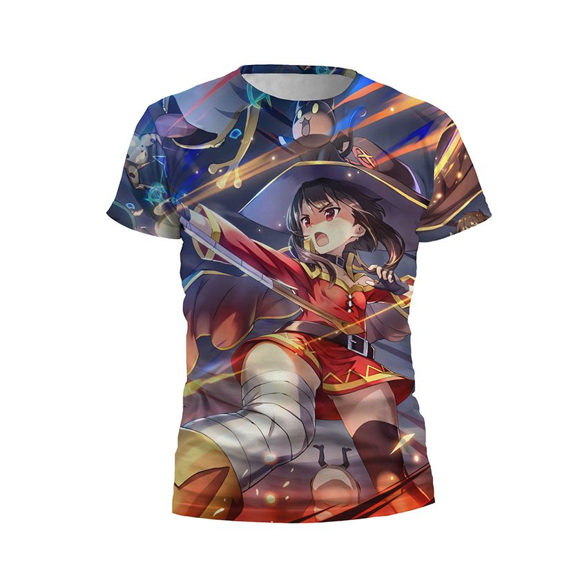 Футболка дитяча спортивна Мегумін в бою Коносуба Megumin in battle Konosuba