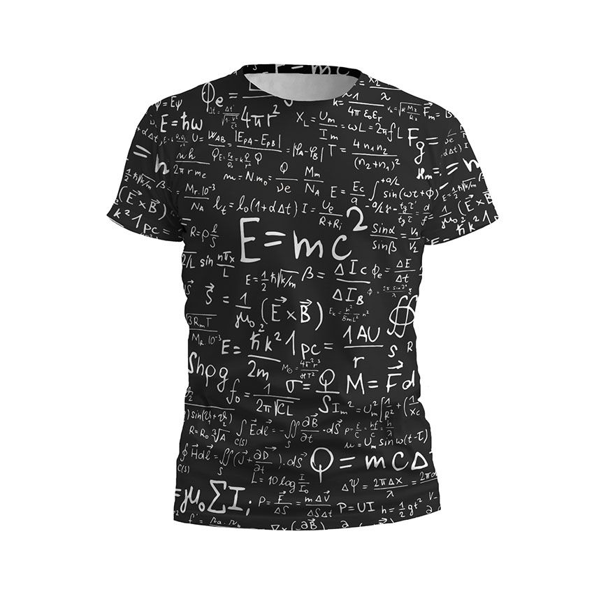Футболка дитяча спортивна Наукові формули Scientific formulas чорний