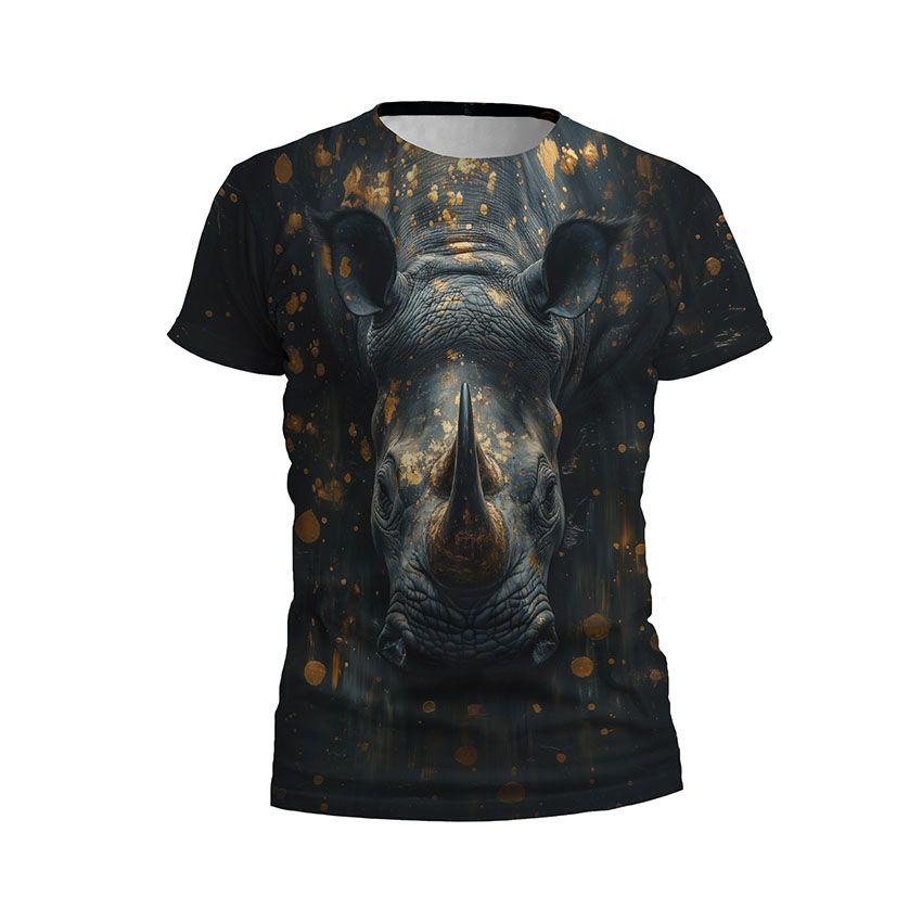 Футболка дитяча спортивна Нічний носоріг Night Rhino
