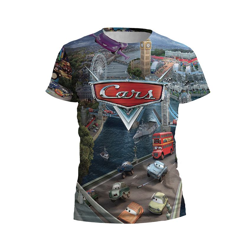 Футболка дитяча спортивна Перегони в Лондоні Тачки Racing in London Cars