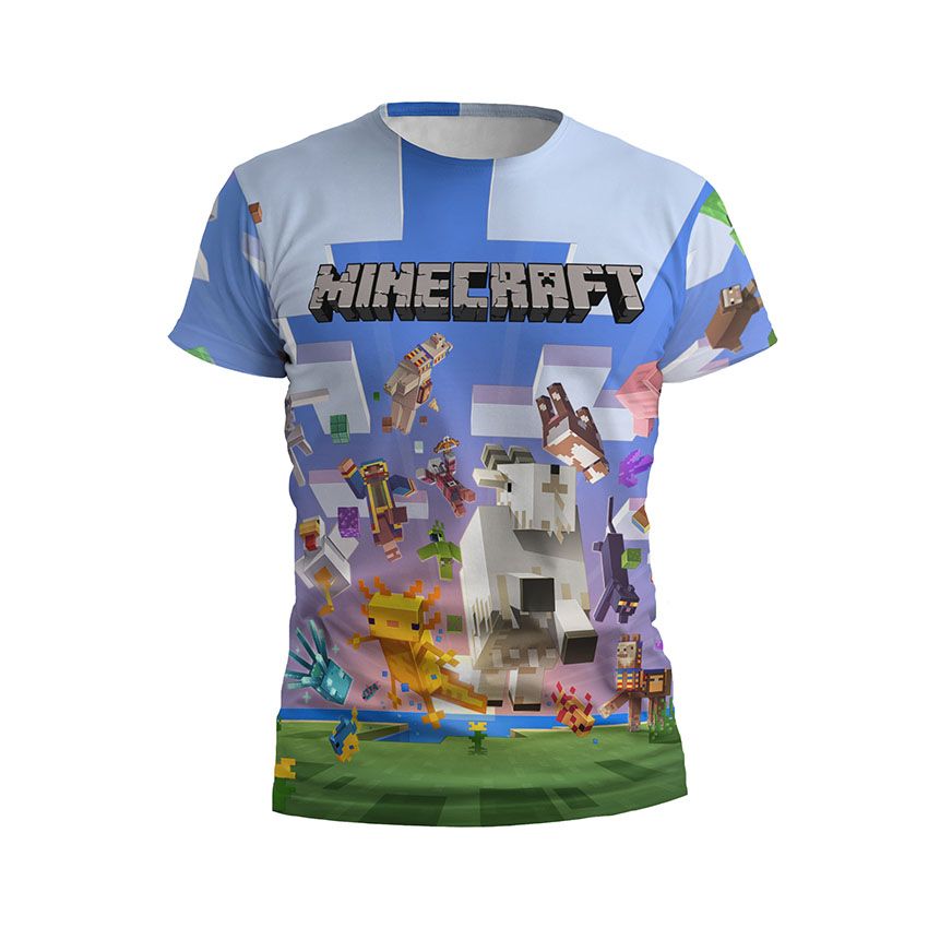 Футболка дитяча спортивна Піксельна пригода Майнкрафт Pixel Adventure Minecraft