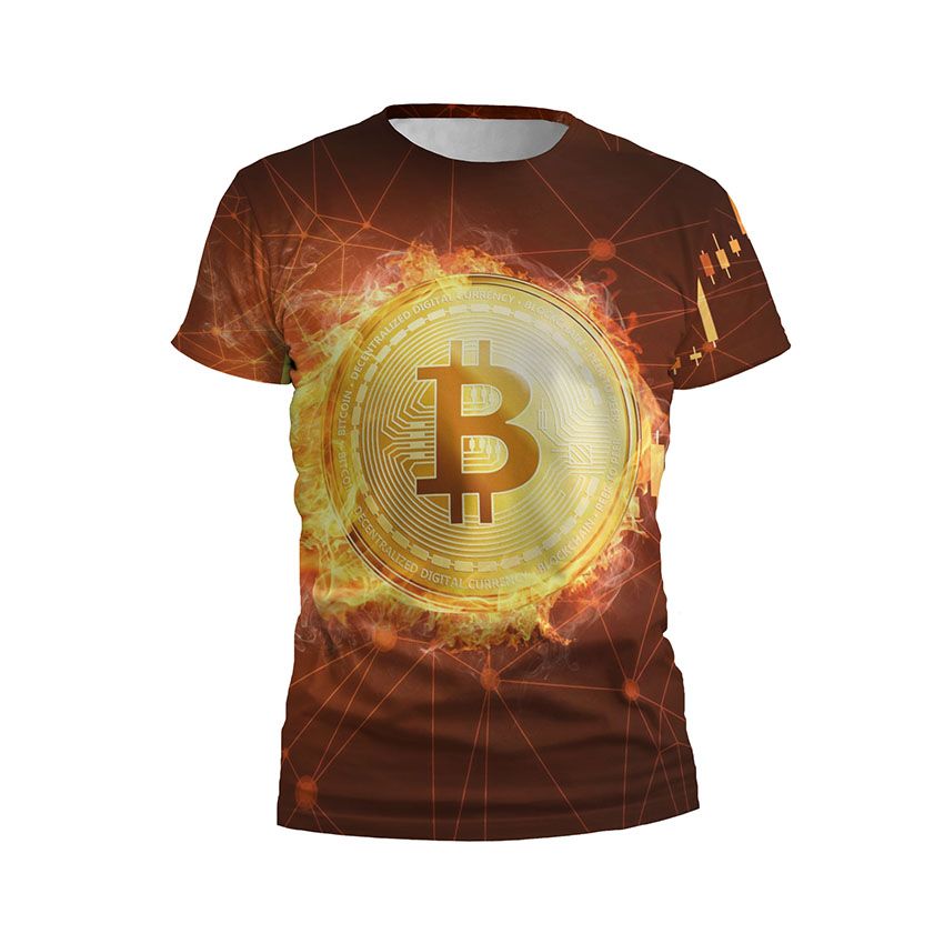 Футболка дитяча спортивна Популярний біткойн Popular Bitcoin