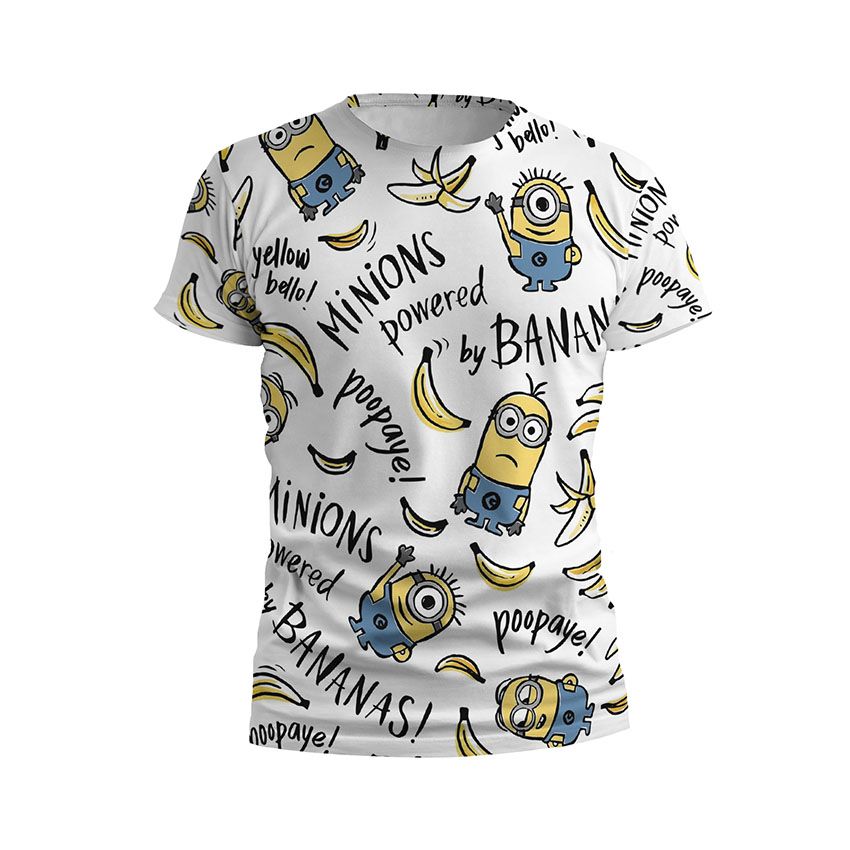 Футболка дитяча спортивна Посіпаки та банани Патерн Minions and bananas Pattern