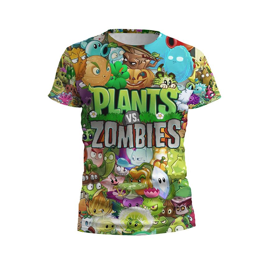 Футболка дитяча спортивна Рослини проти зомбі Весела Битва Plants vs Zombies Fun Battle
