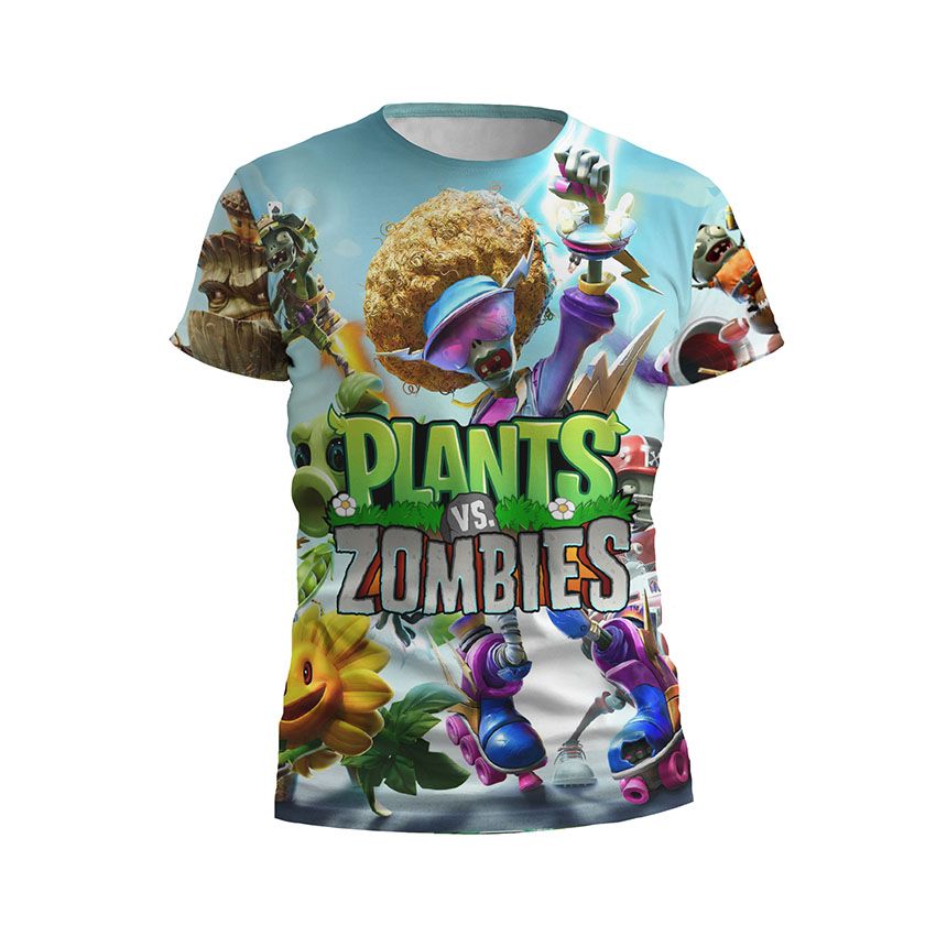 Футболка дитяча спортивна Рослини проти зомбі Яскрава вечірка Plants vs Zombies Bright party