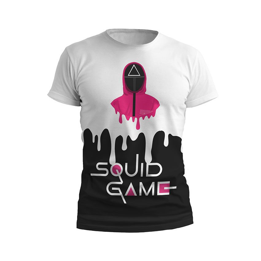 Футболка дитяча спортивна Рожевий солдат Гра в кальмара Pink soldier Squid Game