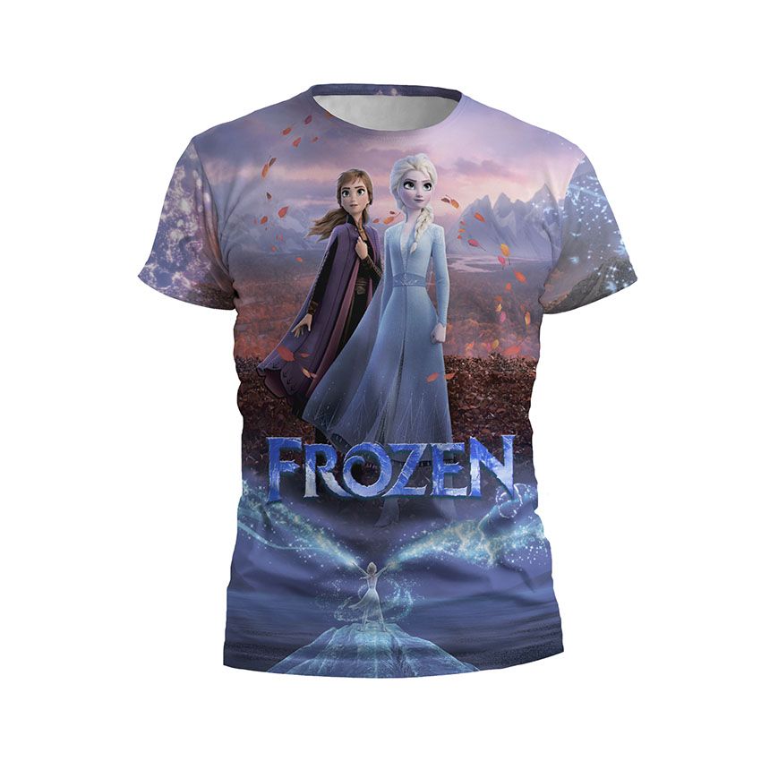 Футболка дитяча спортивна Сестри Еренделу Крижане серце Arendelle Sisters Frozen