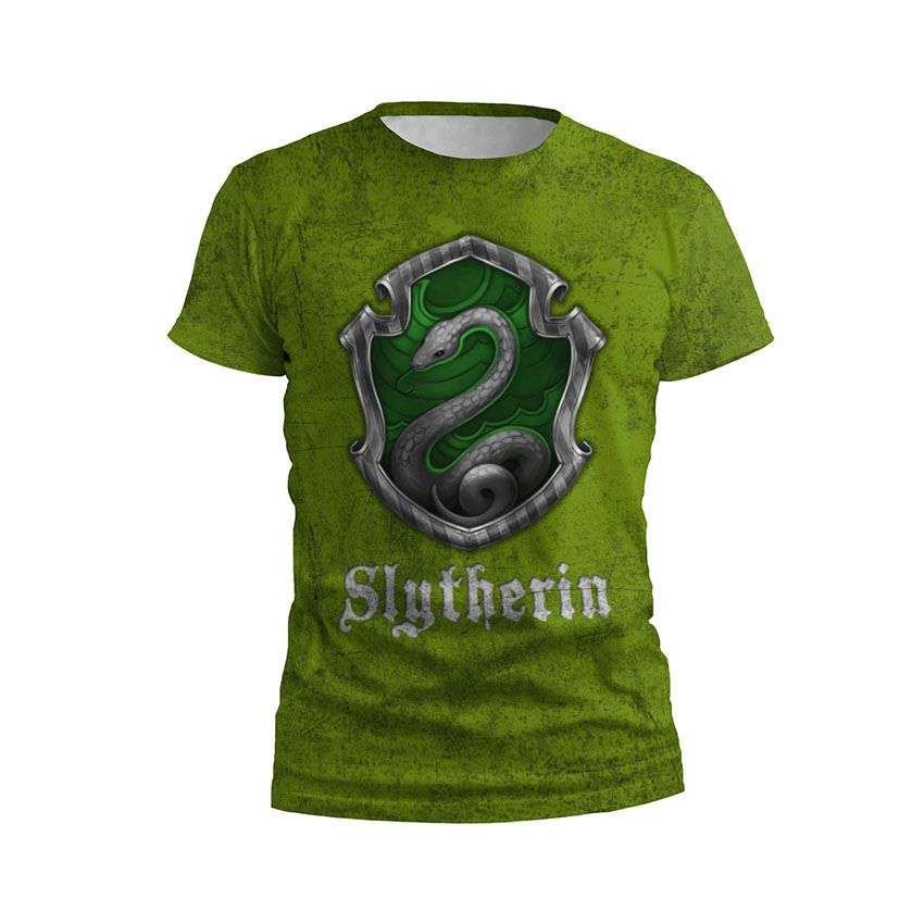 Футболка дитяча спортивна Слизерин Зміїна мудрість Slytherin Serpent Wisdom