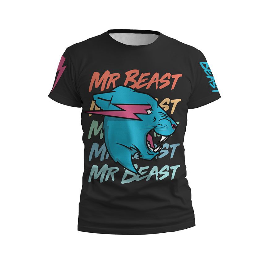 Футболка дитяча спортивна Стиль Містера Біста MrBeast Style чорний