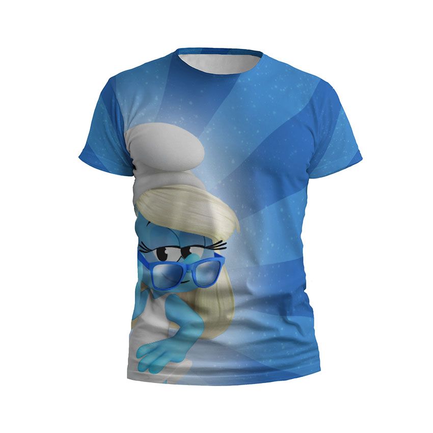 Футболка дитяча спортивна Стильна Смурфета Смурфи Stylish Smurfette Smurfs