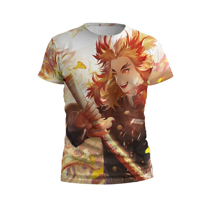 Футболка дитяча спортивна Сильний Кеджиро Ренгоку Клинок- який знищує демонів Strong Kyojuro Rengoku Demon Slayer