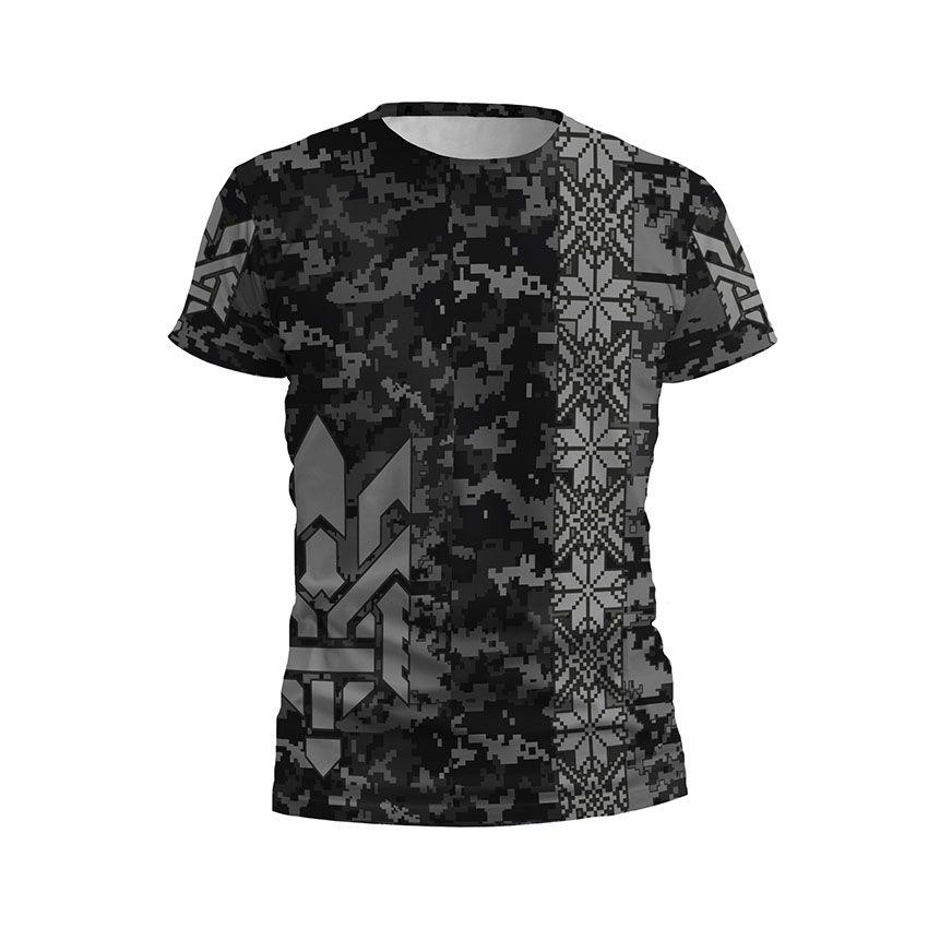 Футболка дитяча спортивна Україна Ukraine Чорне