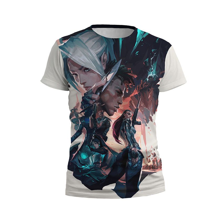 Футболка дитяча спортивна Валорант Кіберпанк бійці Valorant Cyberpunk Fighters