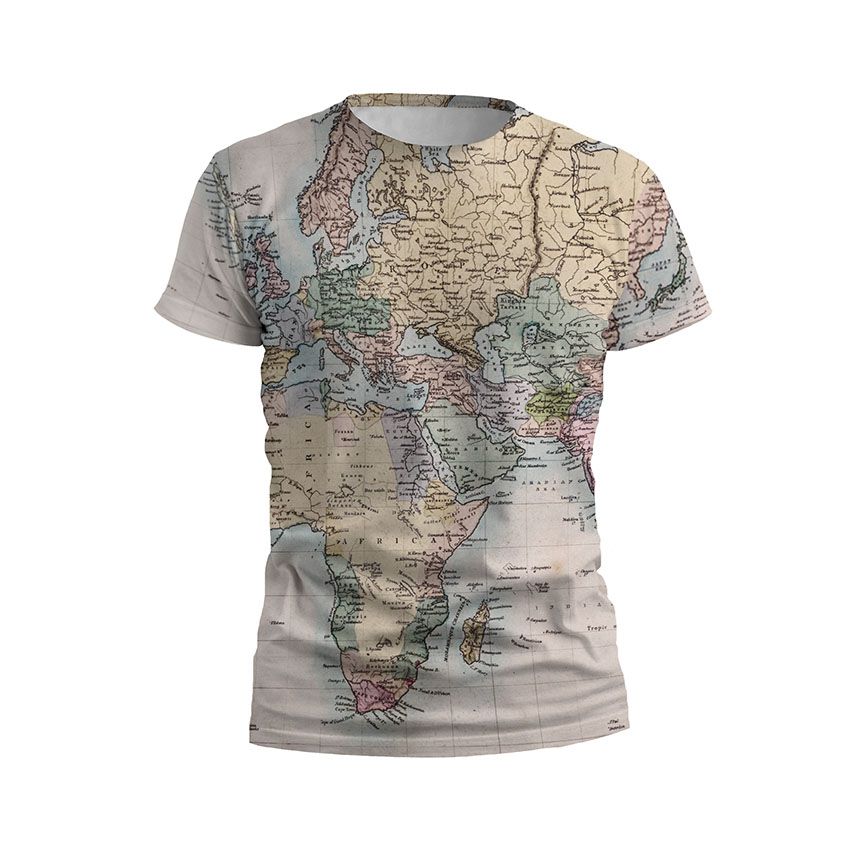 Футболка дитяча спортивна Вінтажна мапа світу Vintage world map