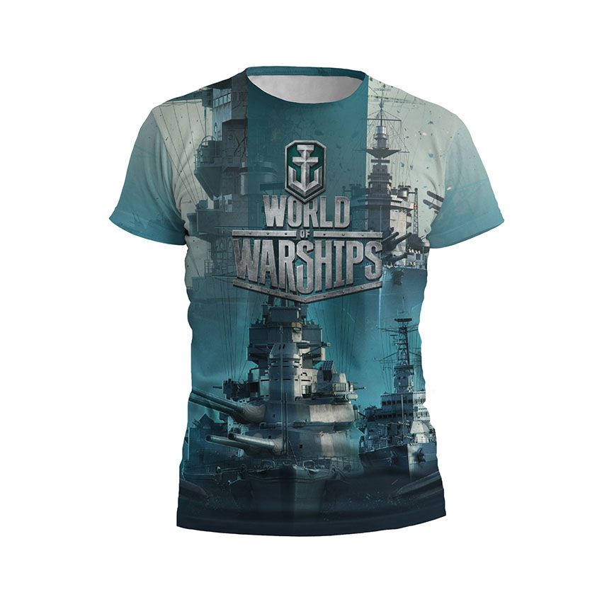 Футболка дитяча спортивна Війна військових кораблів Великі кораблі War of warships Big ships