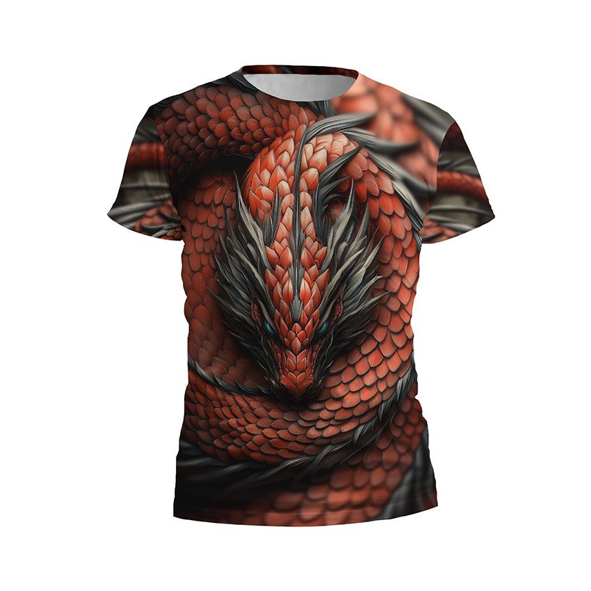 Футболка дитяча спортивна Вогняний дракон Fire Dragon